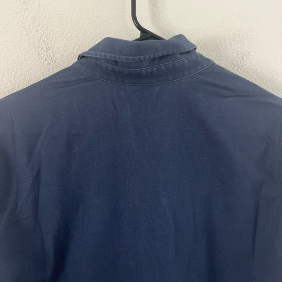 J. Jill Blue Utilitarian Frock Collared Shirt Shift MIDI Dress Size Small - Picture 8 of 15